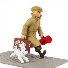 Figurine de Collection Tintin en Pull bleu 8,5cm Moulinsart 42502