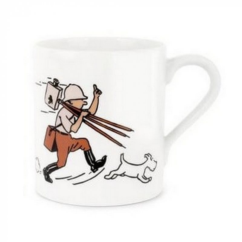 Tintin Mugs: Tintin and Snowy in the Congo, Porcelain (Moulinsart 47989) Tintin Mugs: Tintin and Snowy in the Congo, Porcelain (Moulinsart 47989)