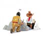 Tintin Figurine: Collectible Tintin and Snowy in America with the indian (Moulinsart 29260)