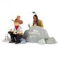 Tim & Struppi Metall Figur: Tim und Struppi mit dem Indianer (Moulinsart 29260)