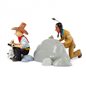 Tintin Figurine: Collectible Tintin and Snowy in America with the indian (Moulinsart 29260)