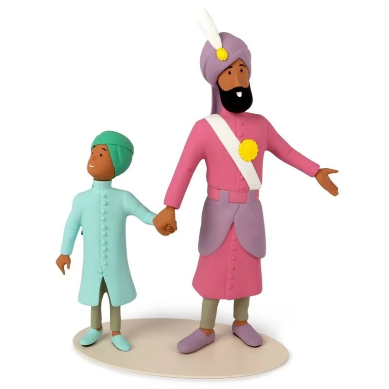 Tintin Statue Resin: Maharaja and son, 29cm, Le Musée Imaginaire de Tintin (Moulinsart 46019)