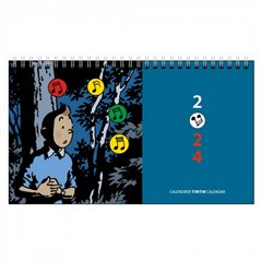 Tintin Desktop Calendar 2024, 15x21cm (Moulinsart 24465)