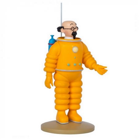 Tintin Collectible Comic Statue resin: Professor Calculus the Astronaut (Moulinsart 42243) 