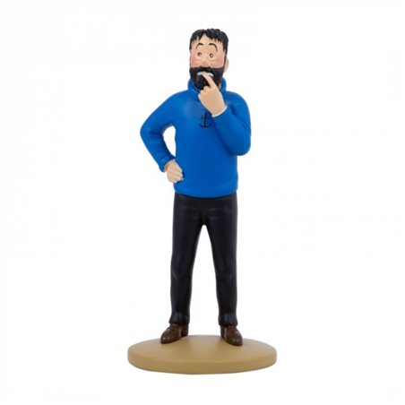 Tintin Collectible Comic Statue resin: Captain Haddock doubtful, 13 cm (Moulinsart 42247)