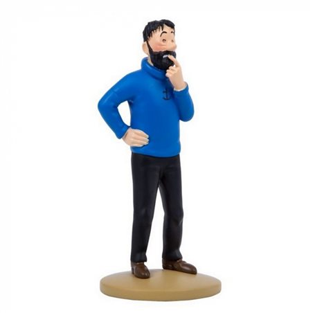 Tintin Collectible Comic Statue resin: Captain Haddock doubtful, 13 cm (Moulinsart 42247)