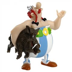 Asterix & Obelix Figur: Asterix mit Wildschwein (Plastoy)