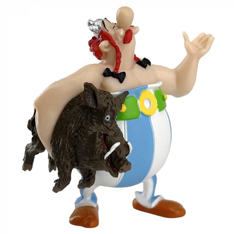 Asterix & Obelix Figur: Obelix mit Wildschwein (Plastoy)