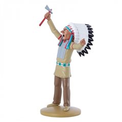 Tintin Collectible Comic Statue resin: Great American Indian Chief, 13 cm (Moulinsart 42249)