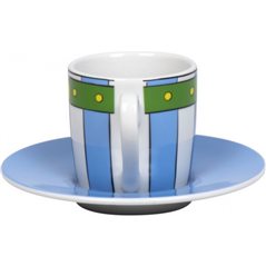 Asterix Mug Coffee & Tee: Obelix Espresso cup and saucer Set The Men`s belt (Set of 2) Könitz