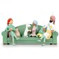 Tim & Struppi Metall Figur: Tim und Struppi, Die Sofaszene (Moulinsart 29263)