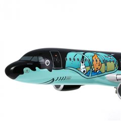 Tim und Struppi Flugzeugmodell: Airbus Air Brussels A320 Rackham 1/100 (Moulinsart 29664)