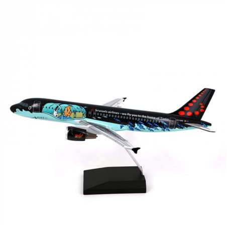 Tintin Airplane: The plane Airbus Air Brussels A320 Rackham 1/100 (Moulinsart 29668)