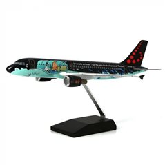 Tim und Struppi Flugzeugmodell: Airbus Air Brussels A320 Rackham 1/100 (Moulinsart 29664)