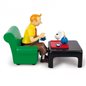 Tintin Statue Resin: Tintin and Snowy Teatime, 30 cm (Moulinsart 47002)