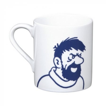 Tim und Struppi Tasse: Kapitän Haddock Portrait Porzellan Tasse für Kaffe & Tee (Moulinsart 47980)