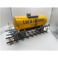 Tintin Statue Resin: Tintin and Snowy the Wagon Loch Lomond, 77 cm (Moulinsart 40030)