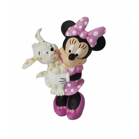 Figur Minnie Maus mit Welpe