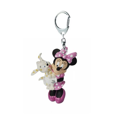 Schlüsselanhänger Minnie Maus mit Welpe