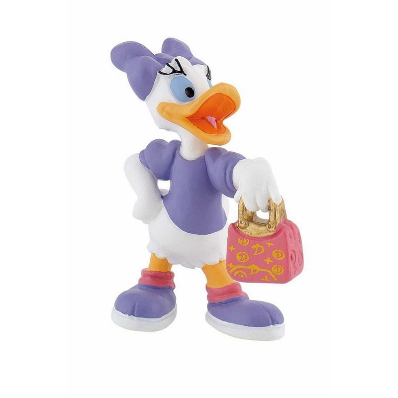 Walt Disney Figurine: Daisy Duck with bag, 6,5 cm