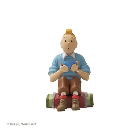 Figurine Tintin on Book