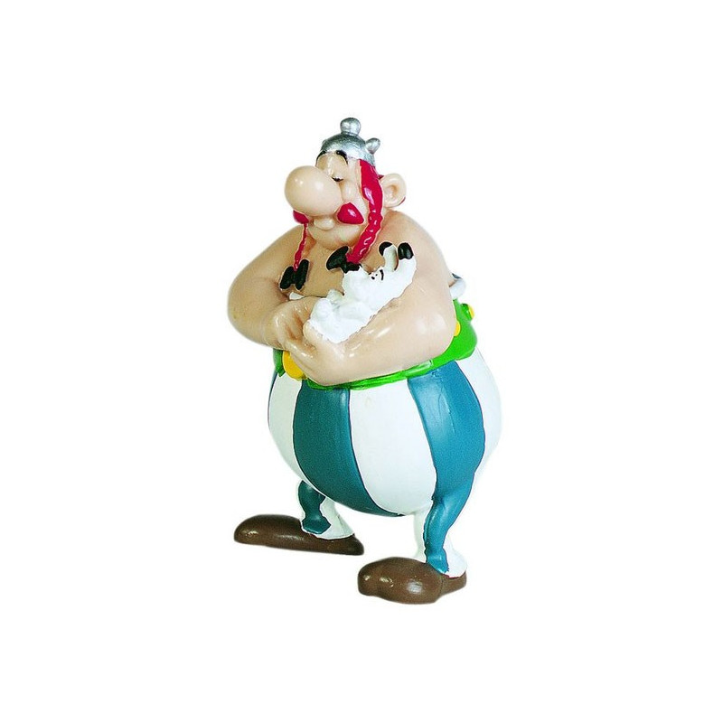 Asterix & Obelix Figur: Obelix mit Idefix (Plastoy)