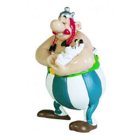 Asterix & Obelix Figur: Obelix mit Idefix (Plastoy)