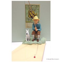 Figur Tim und Struppi "Der Angler"