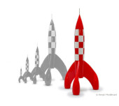 Tintin Statues Rockets